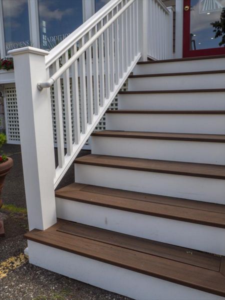Trex stairs and landing, Ridgefield, CT
