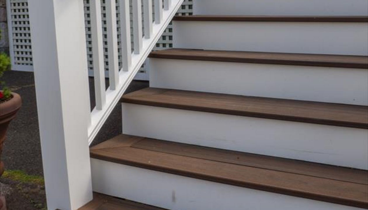 Trex stairs and landing, Ridgefield, CT