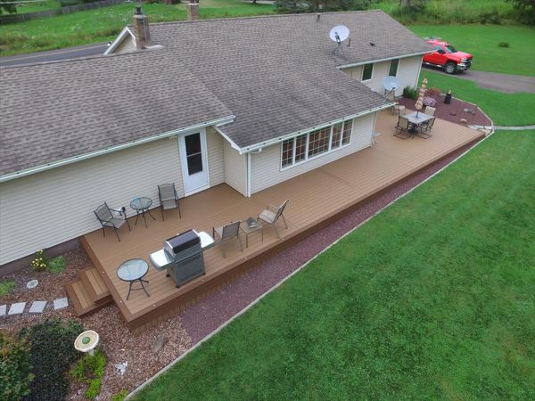Trex Enhance deck in Maine, NY.