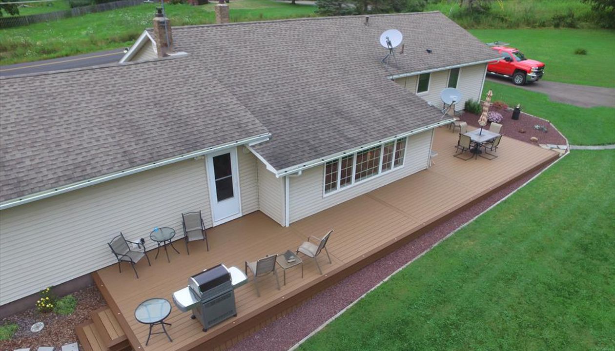 Trex Enhance deck in Maine, NY.