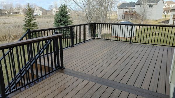 Combining Trex colors adds a beautiful accent to any deck!