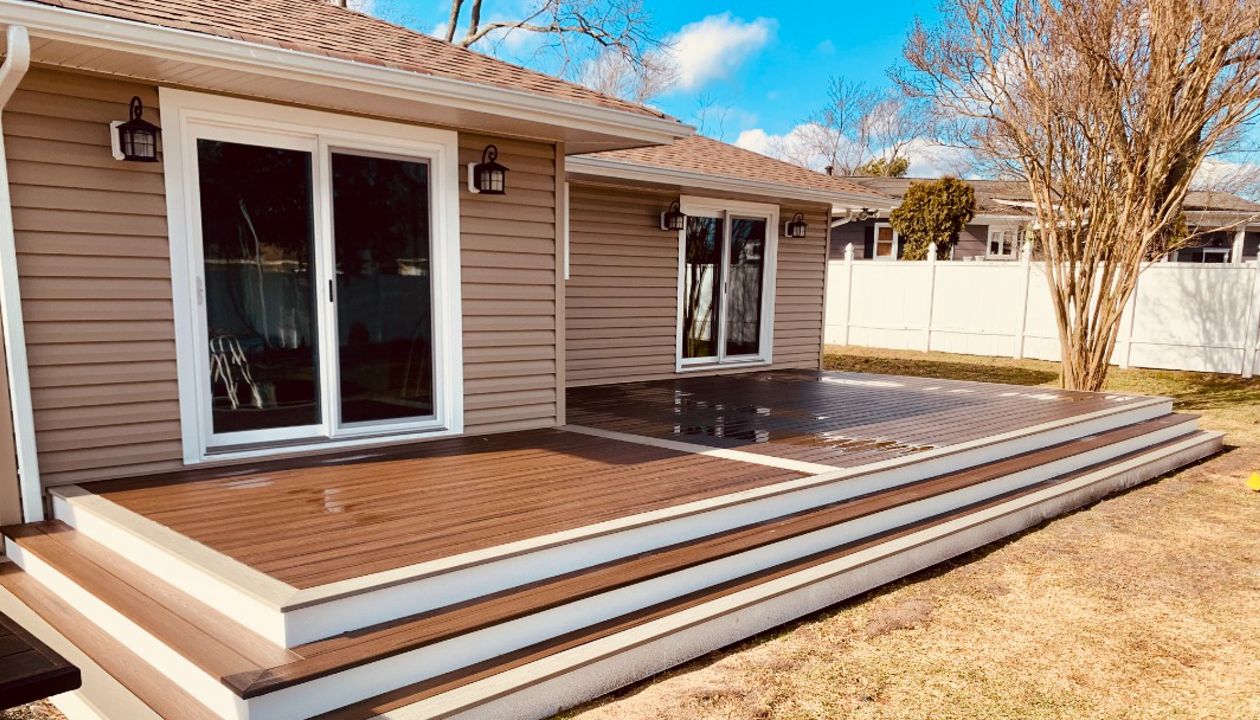 Spiced Rum with Gravel Path Deck - Brick, NJ