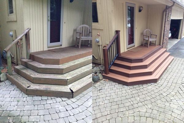 Before and after, Trex select. Ortonville