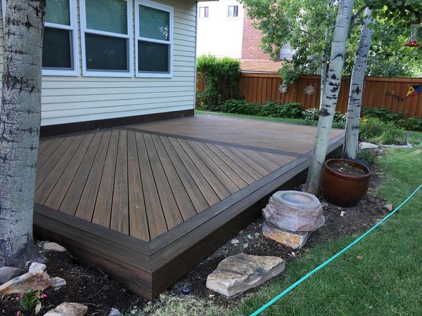 havana gold decking with spice rum border