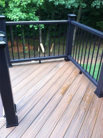 Black Transcend railings with Black aluminum ballusters