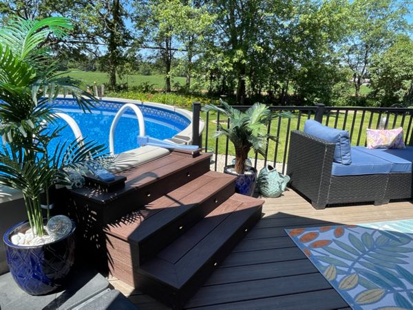 We build strong Trex decks as an extension of your living space....make yours an oasis!