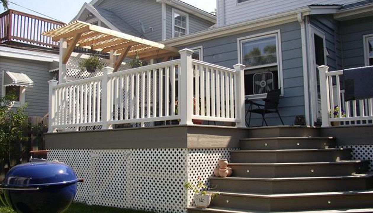 Trex Transcend with Flared Steps