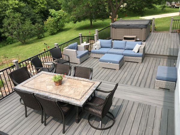 Trex Deck with Trex Transcend and Signature Rail
