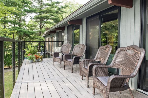 Lakeside deck