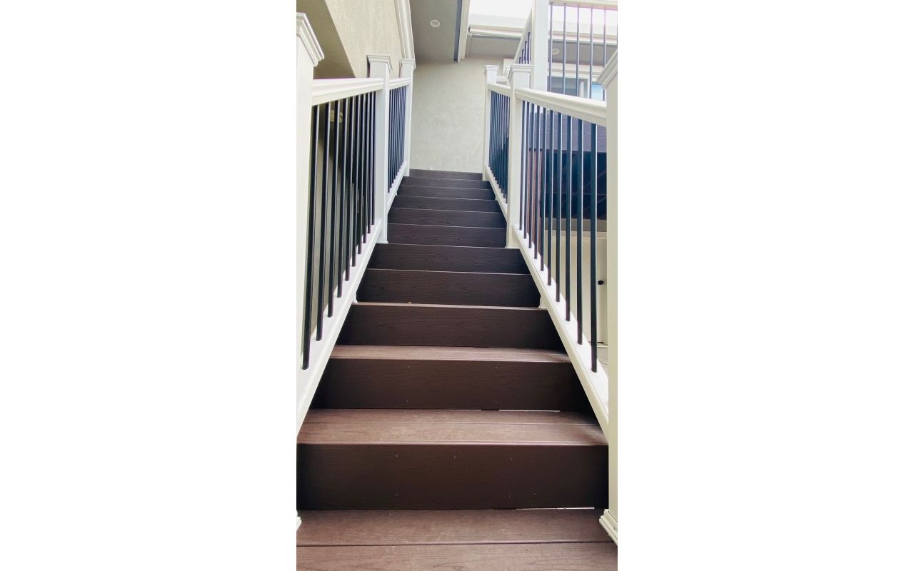 San Jose, Ca. Spiced Rum Trex Stairs & Railing