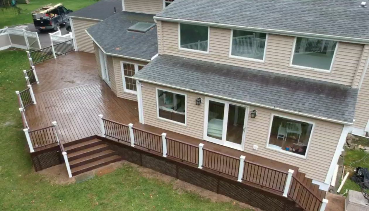 wraparound deck in Dix Hills