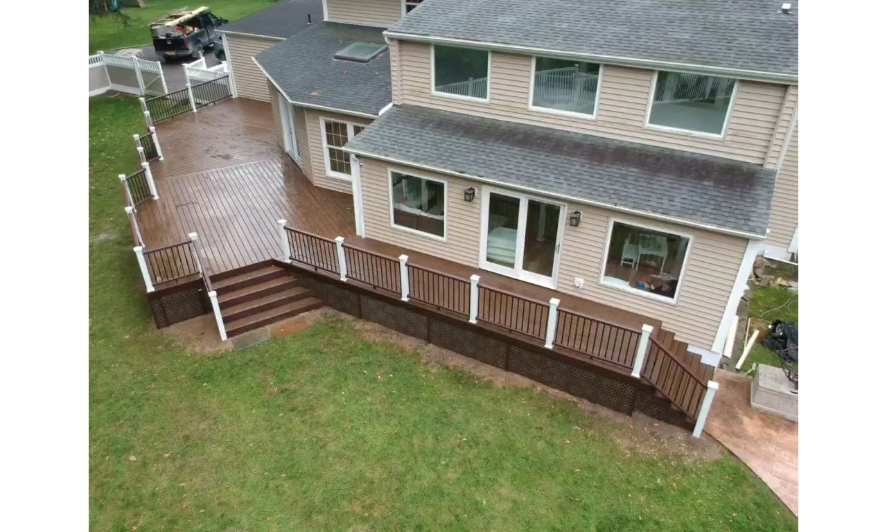 wraparound deck in Dix Hills