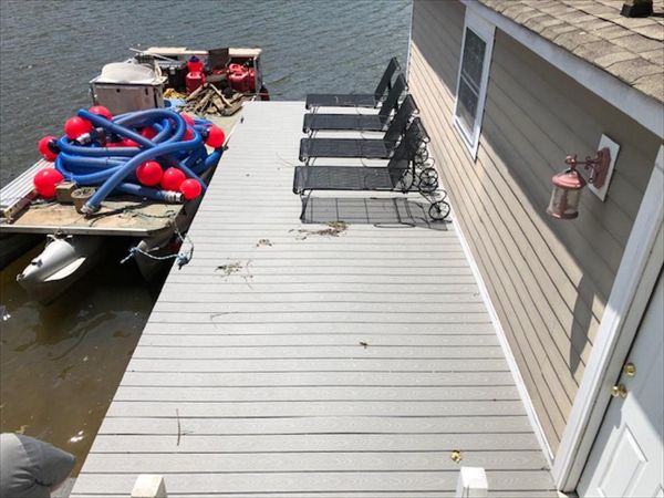 Trex Select Pebble Grey is a welcome site as you dock your boat