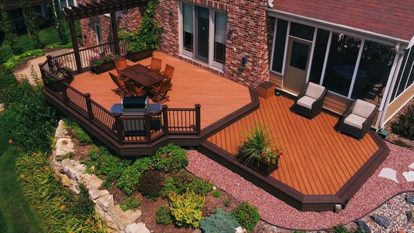 This deck offers plenty of room for furniture and plants