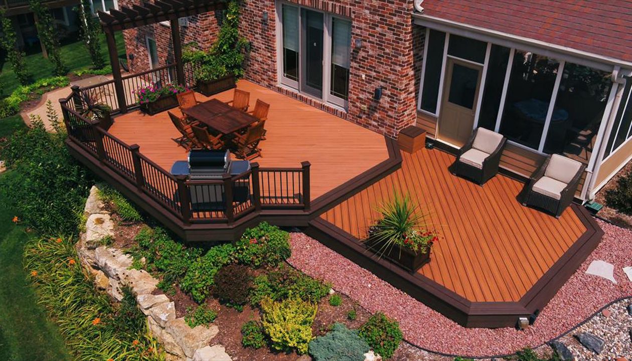 This deck offers plenty of room for furniture and plants