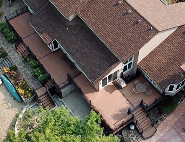 Trex deck and railing in Downs IL.