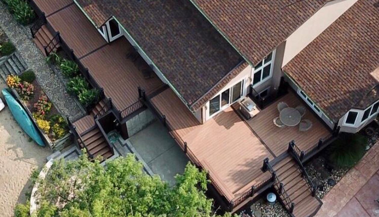 Trex deck and railing in Downs IL.