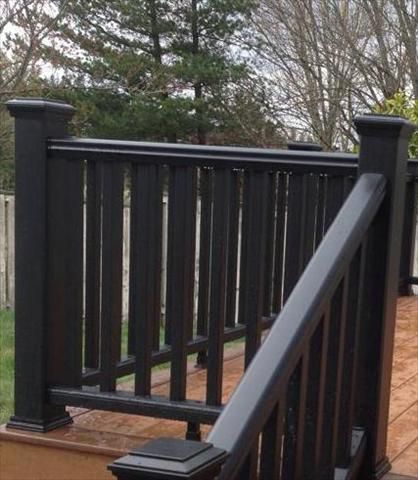 Black Transcend Railing with stairs