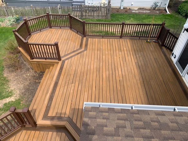 Trex Deck with Octagon Seating Area