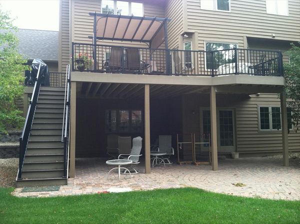 Trex Transcend Composite Deck &amp; Trex Signature Aluminum Railing Rochester, MN
