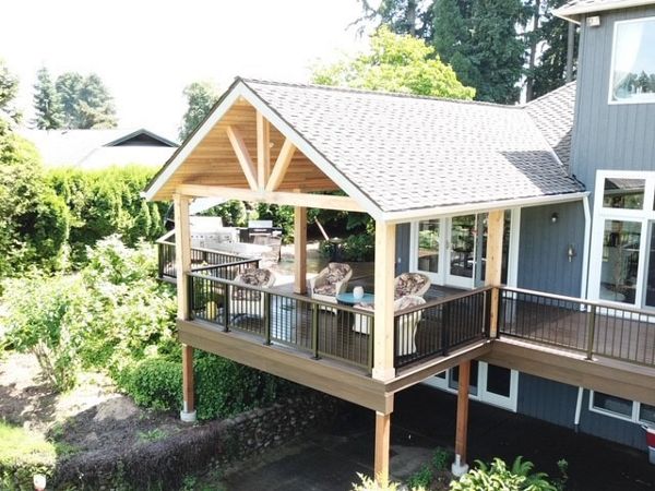 Trex Transcend Spiced Rum deck in Aurora, OR