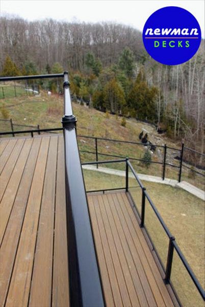 Newman Decks Trex composite with Aluminum Glass Railings
