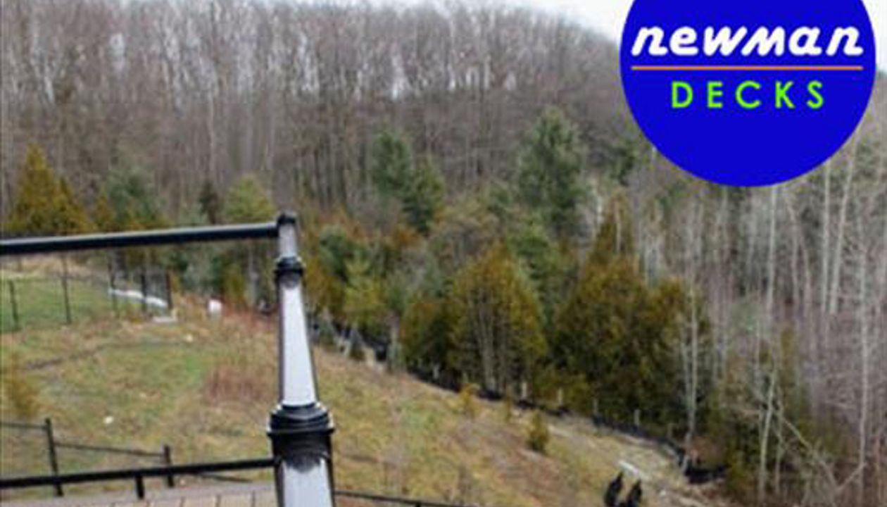 Newman Decks Trex composite with Aluminum Glass Railings