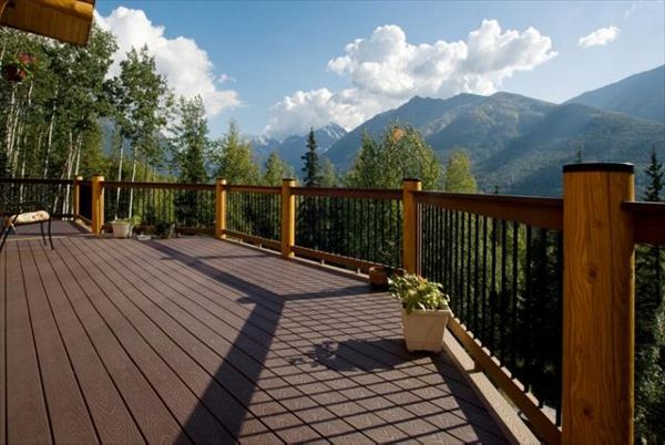 View! View! View! Alaska mountains from this Treeline deck.