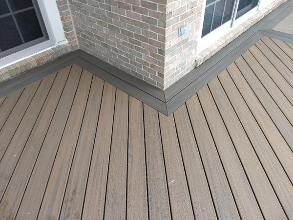 Northville Deck, Corner Detail, Coastal Bluff and Coastal Sand, Naturals Decking