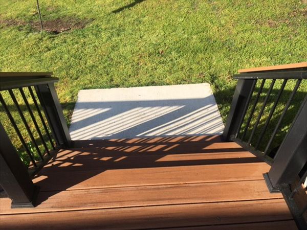 Trex Transcend stairs and handrails stay like new for years to come