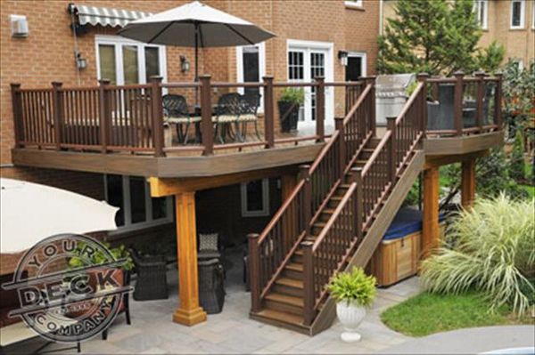 High deck with dry area below by Your Deck Co. in Aurora