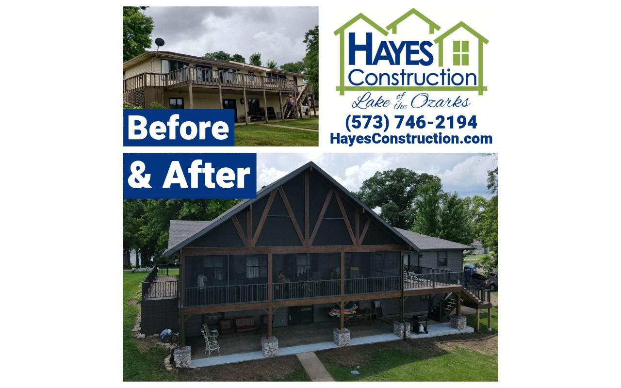 Amazing transformation. Decking is Spiced Rum done in Roach, MO at Lake of the Ozarks