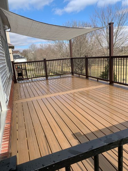 Toasted Sand with Vintage Lantern railing