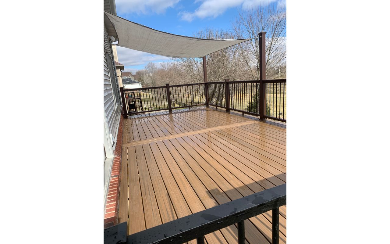Toasted Sand with Vintage Lantern railing