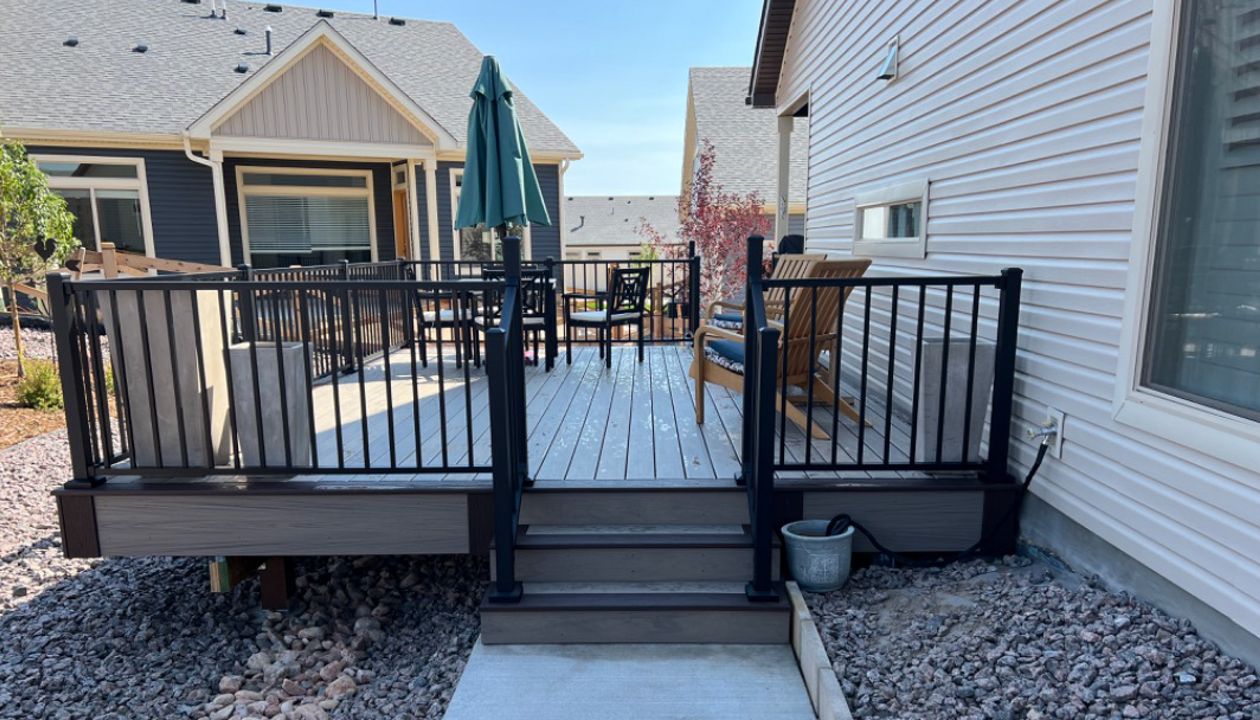 Trex Lineage Biscayne deck with Trex Signature Railing Colorado Springs Colo