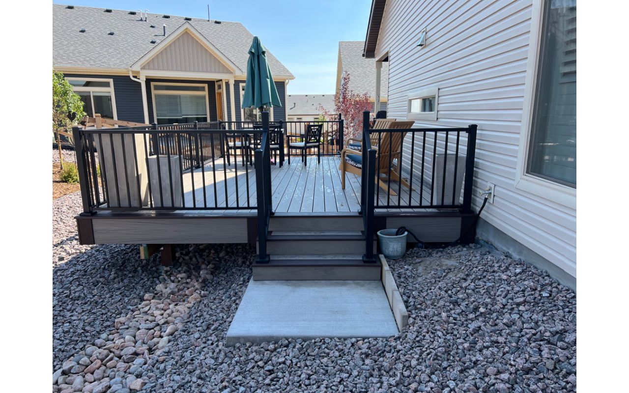 Trex Lineage Biscayne deck with Trex Signature Railing Colorado Springs Colo