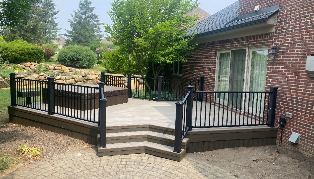 Trex Enhanced Naturals Decking in Highland, Michigan