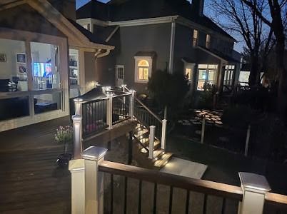 Trex Transcend Havana Gold Trex Transcend railing Trex Elevations framing Trex Lighting