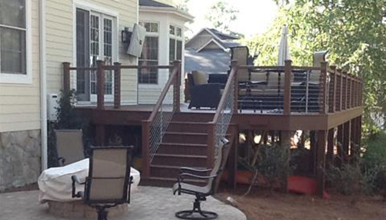 This deck is the perfect place to hang out and entertain