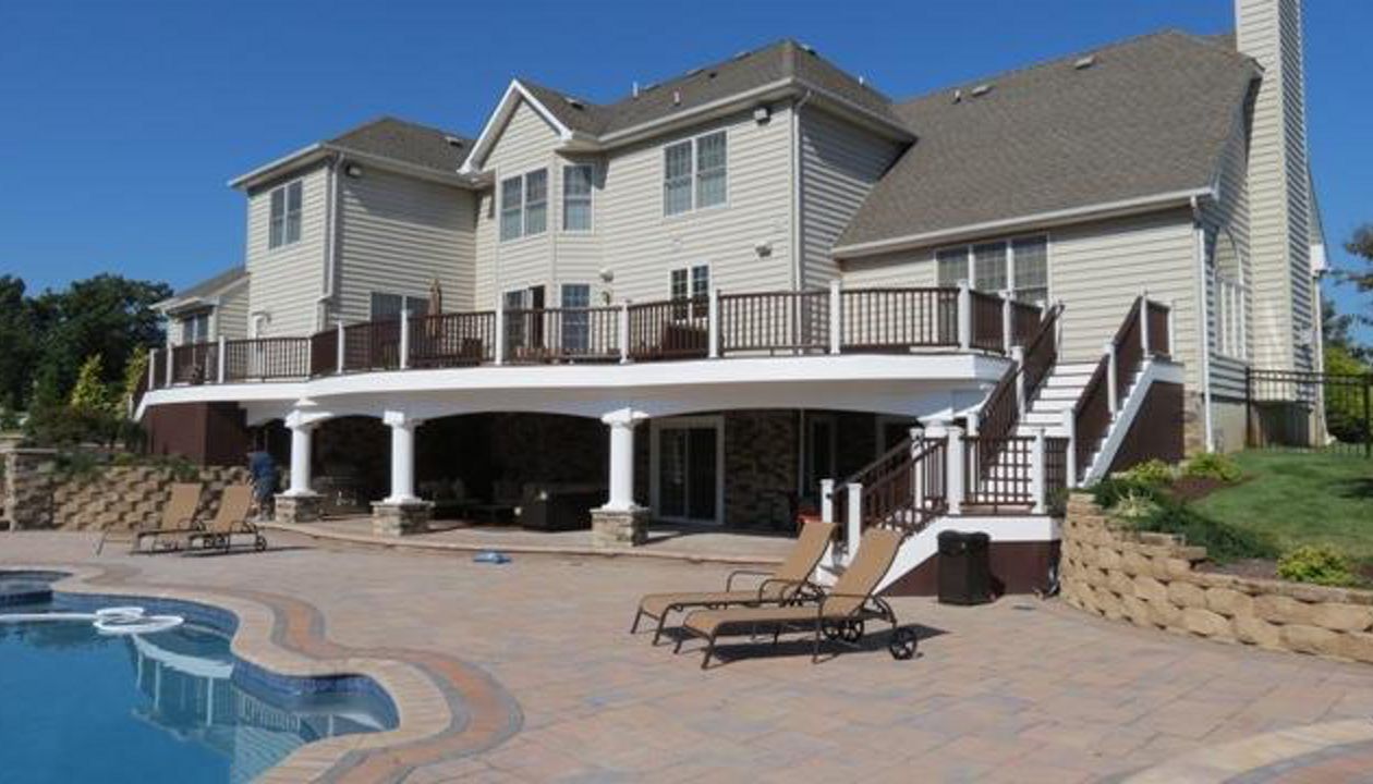 Trex deck. Trex composite decking