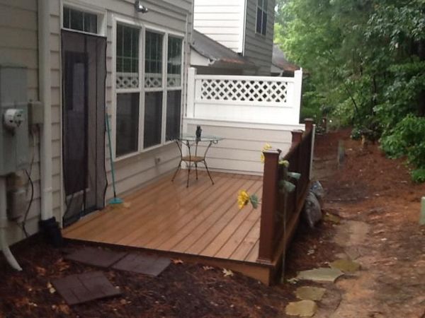 Trex Transcend Tiki Torch deck in Raleigh, NC