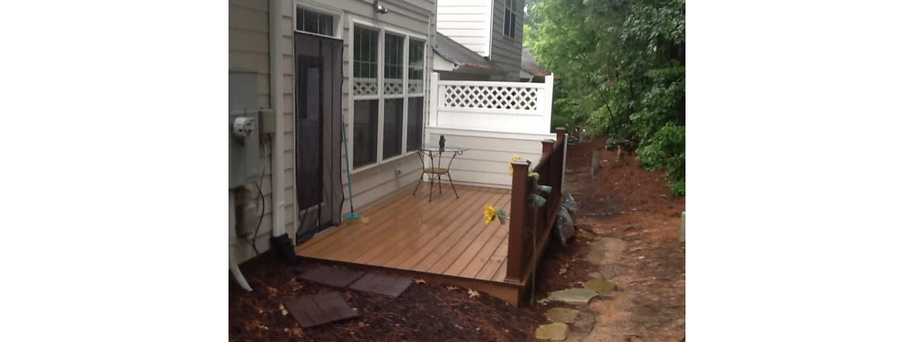 Trex Transcend Tiki Torch deck in Raleigh, NC