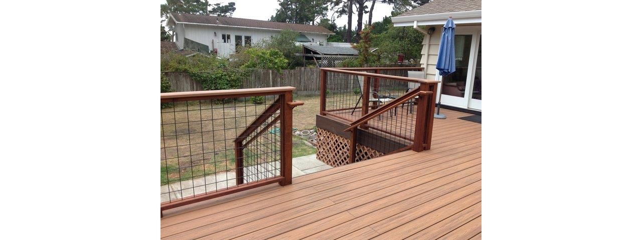 Trex Tiki Torch Deck, Pebble Beach, CA