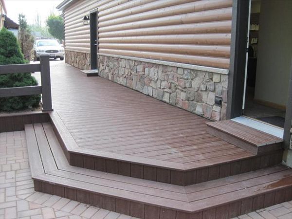 Trex Transcend Fire Pit w/ Flared Steps