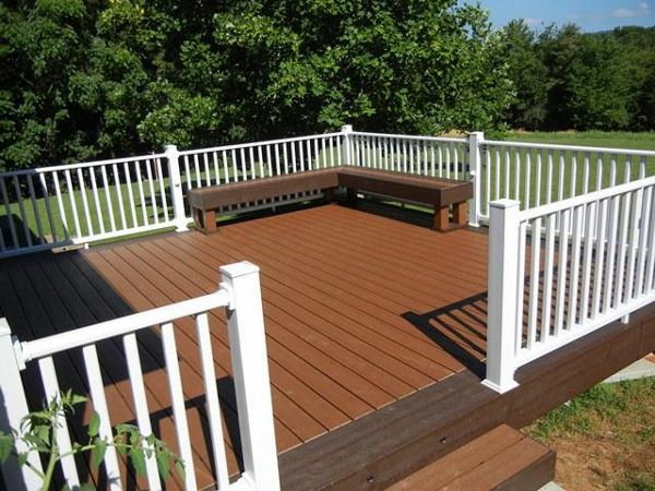 Transcends Decking--with buith in bench