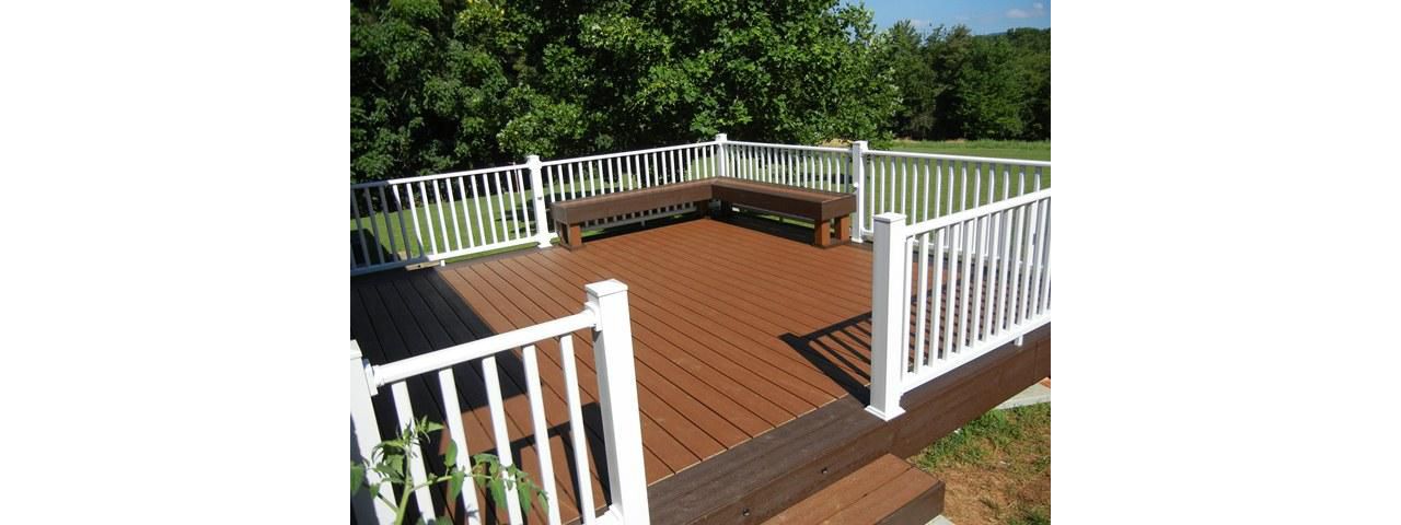 Transcends Decking--with buith in bench