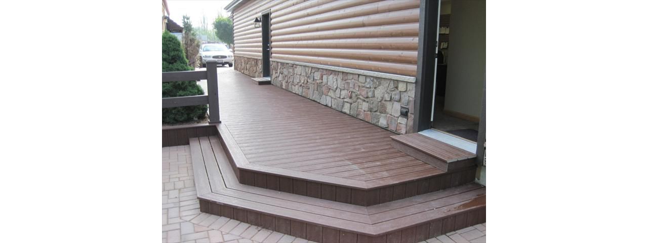 Trex Transcend Fire Pit w/ Flared Steps