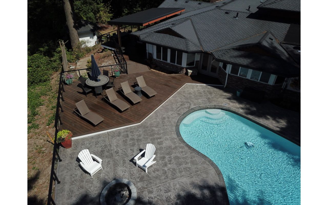 Poolside Trex Deck