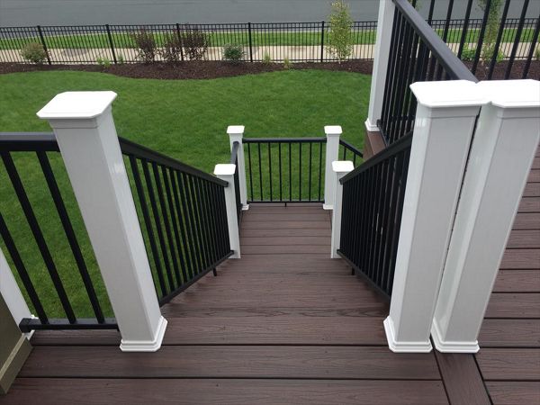 Trex decking in Lava Rock - Maple Grove