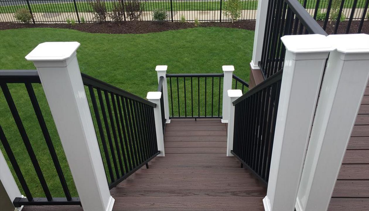 Trex decking in Lava Rock - Maple Grove